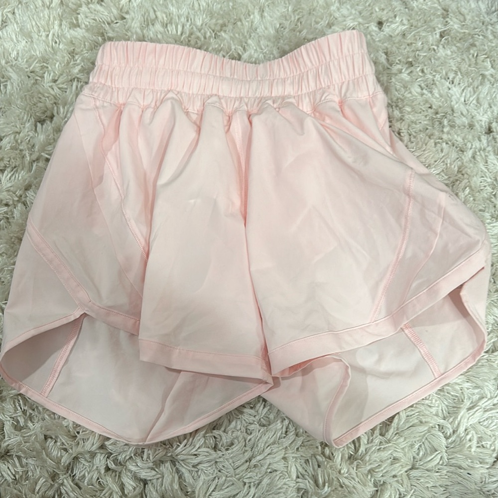 Lululemon Track That High-Rise Shorts 5in inseam Strawberry Milkshake